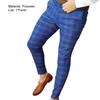 Męskie spodnie Plaid Mid Waist Slim Fit Odporne na zużycie spodnie wiosenne do pracy