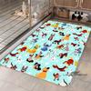Cartoon Lady and the Tramp rug, suitable for bedroom, living room and other home décor, fluffy square rug, soft area rug, play