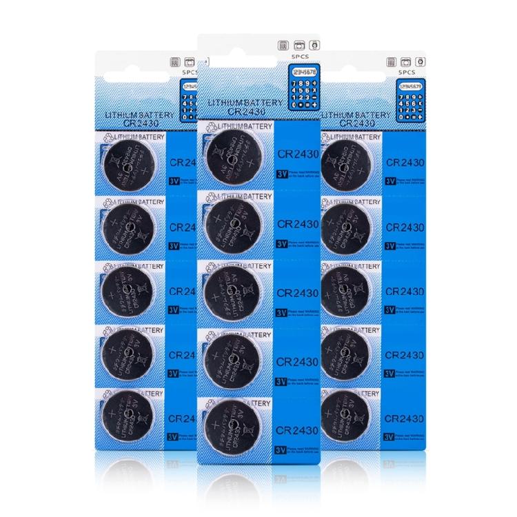 Pack Of 5/10 CR2430  Coin Cell Batteries 3V CR2430 Lithium Battery For Toy,Calculators, Remote Controls 24mm Diameter