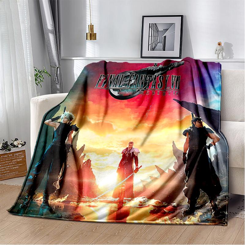 29 Style New Sephiroth Final Fantasy Games Cloud Tifa Aerith Blanket,Soft Throw Blanket for Home Bedroom Bed Sofa Cover Kids