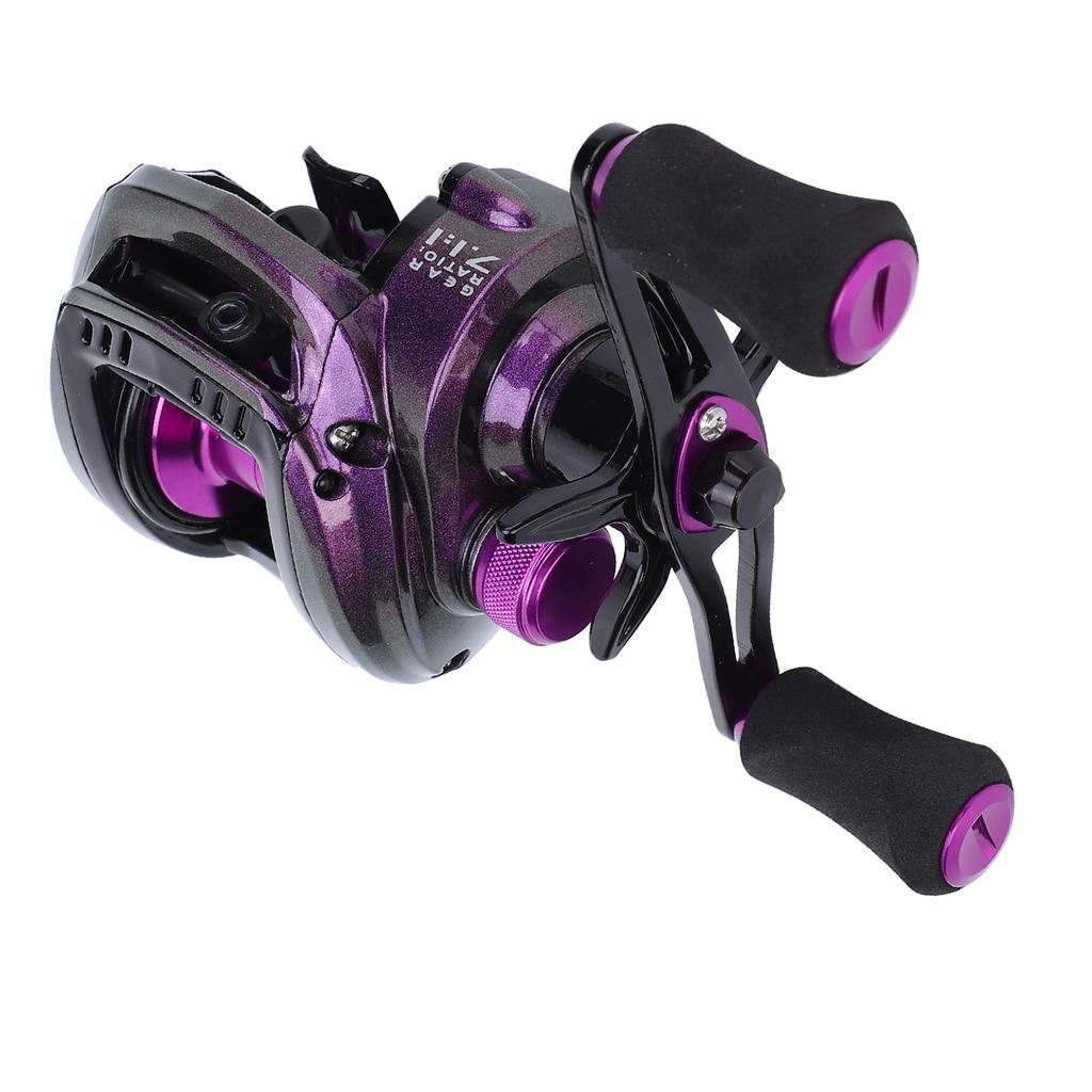 Portable Metal LowProfile Reel 8KG Braking Force Lure Fishing Line Reel Accessory(right Hand )