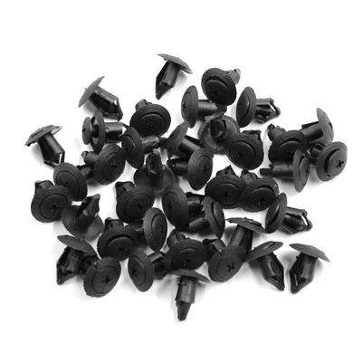 Auto Door Trim Bumper Rivet Retainer Clip Fastener Plastic 0.5 Inch (12 Mm) Hole 40pcs