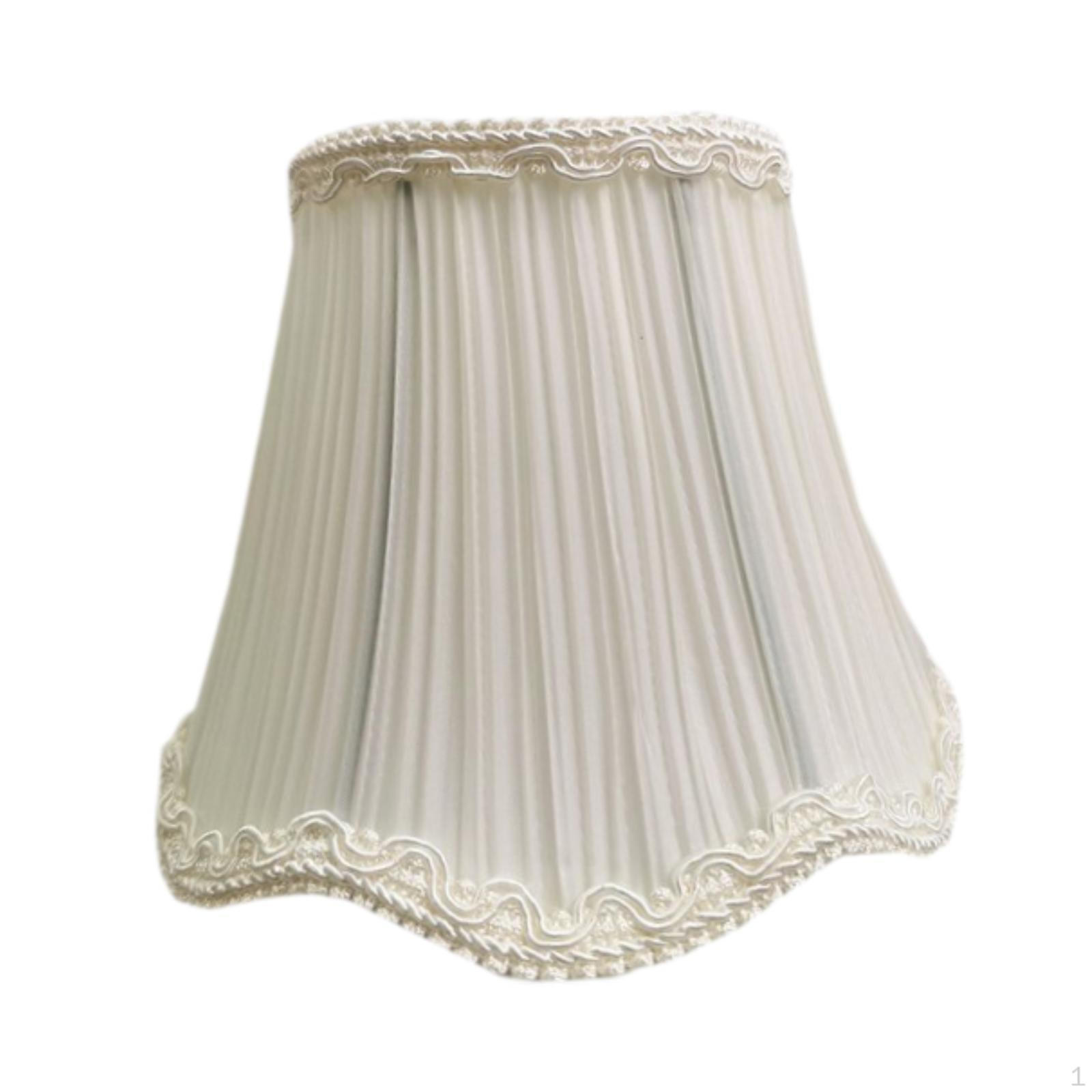 

Абажур Люстра Абажур Ткань Деревенский Декор Pleated White