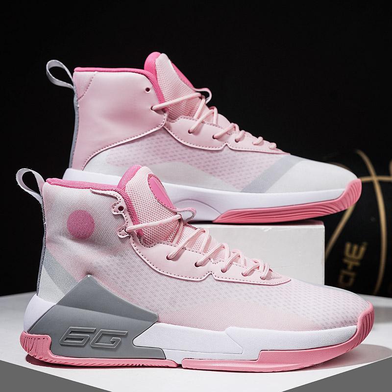 

High Street Баскетбольные кроссовки Мужские кроссовки Мужские кроссовки для мальчиков Сетчатые высокие противоскользящие уличные спортивные кроссовки Zapatillas 36