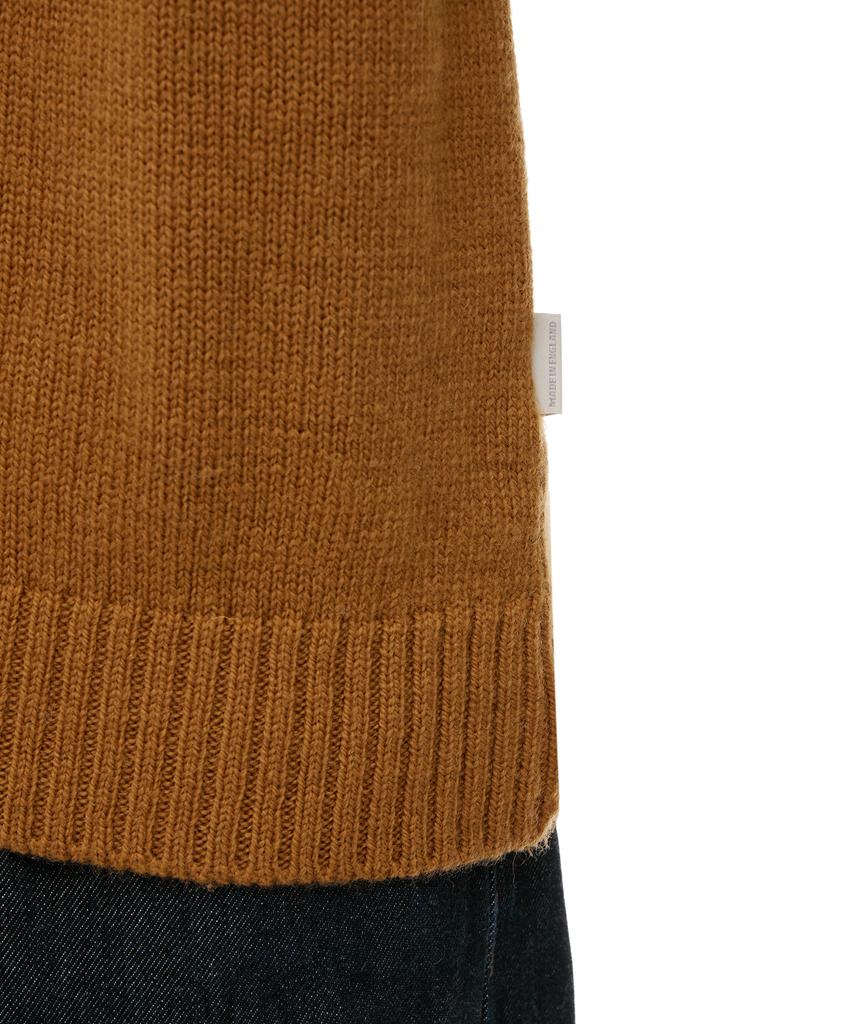 PEREGRINE Makers Stitch Polo Neck Sweater Wheat / Wj 71038