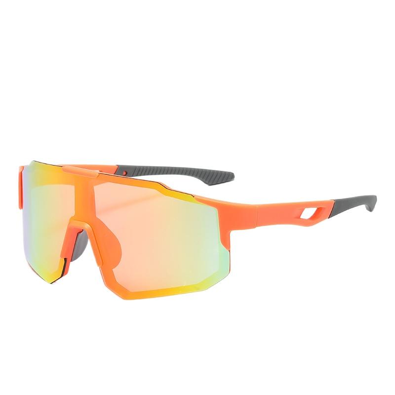 Trendy Cycling Goggles Oversized Decor Women'S Sports Anti Uv Sunglasses Men'S Outdoor Brand Design Sun Glasses For Hiking