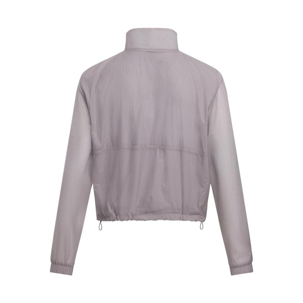 Under Armour Rival Solid Comfortable Versatile Half-Zip Stand Collar Long Sleeve Jacket Women jackets Dawn-Gray Pink 6000279-009