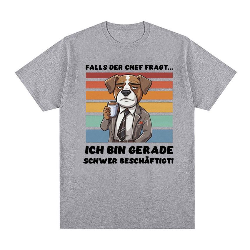 

Футболка с забавным мемом «Офисная собака», мужская ретро-мода, высококачественные футболки, унисекс, повседневная футболка большого размера из 100% хлопка, летние топы