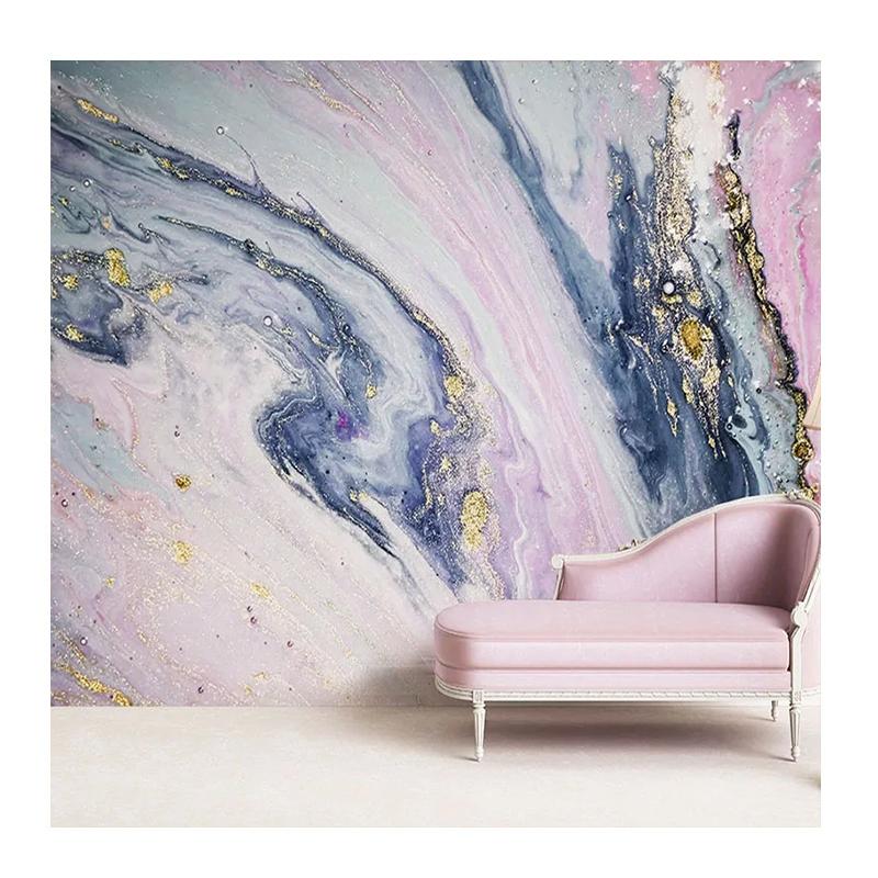 

Wallpaper 3D Pink Abstract Marble Mural Wall Paper Living Room Bedroom Art Home Decor Wall Painting 200 cm(W) x 140 cm(H)