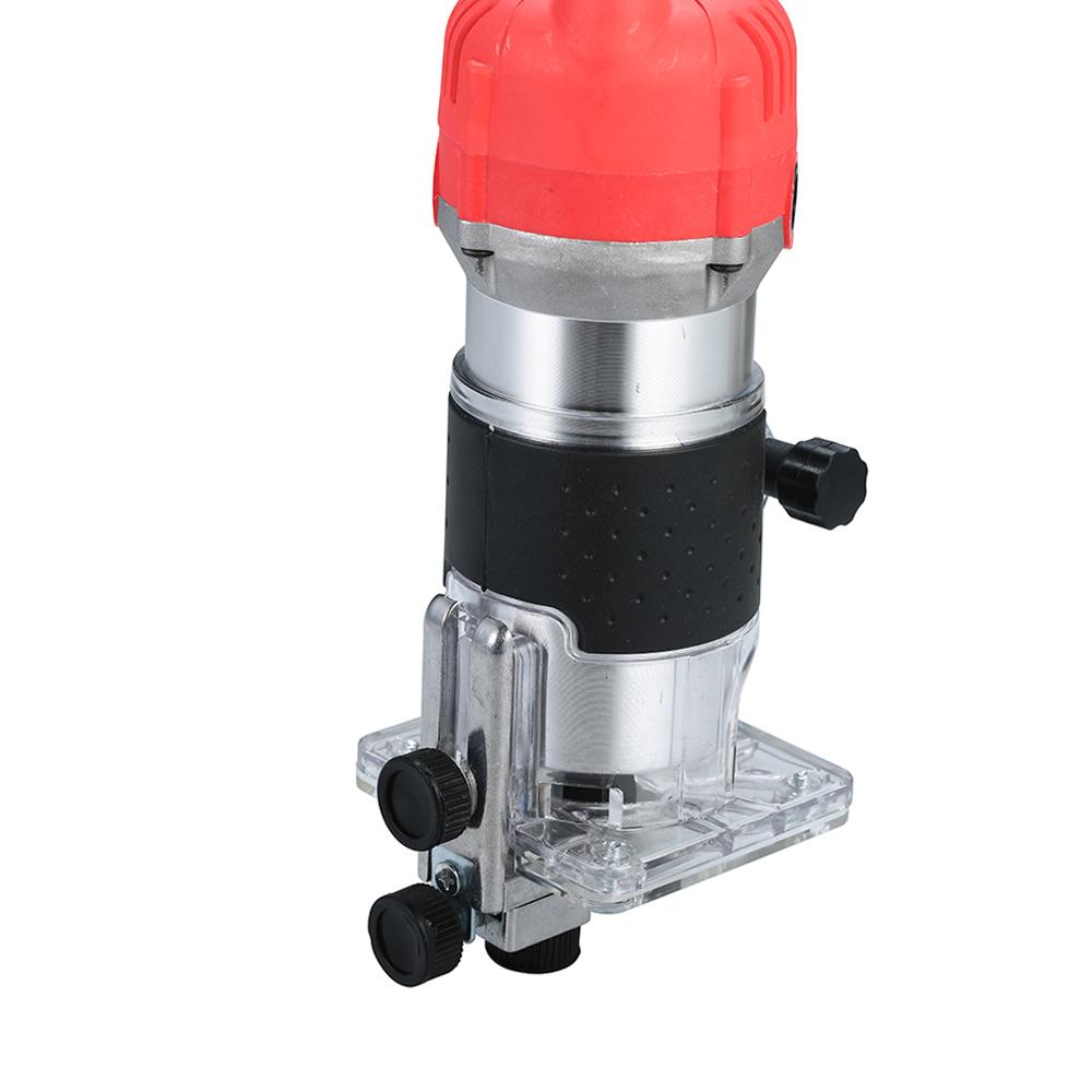 220V 800W Trim Router 30000rCelsiusmin with Transparent Base     Wood Laminate Electric Trimmer Compact Palm Router Corded for Woodworking Trim