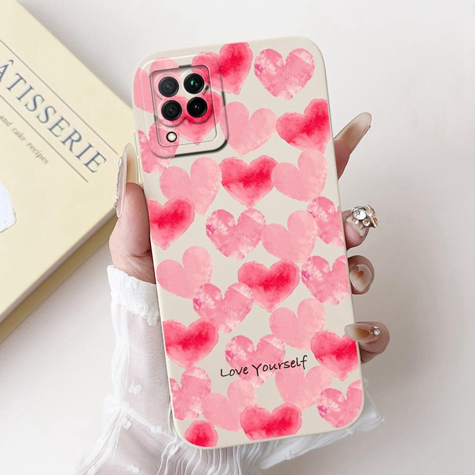 Beautiful Floral Phone Case For Huawei P40 Lite Nova 6 SE 7i Soft Silicone Shockproof Cover For Huawei P40lite Cases Bumpers