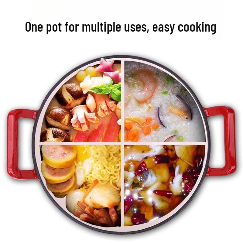 Wutuo Traditional Cast Iron Enamel Wok