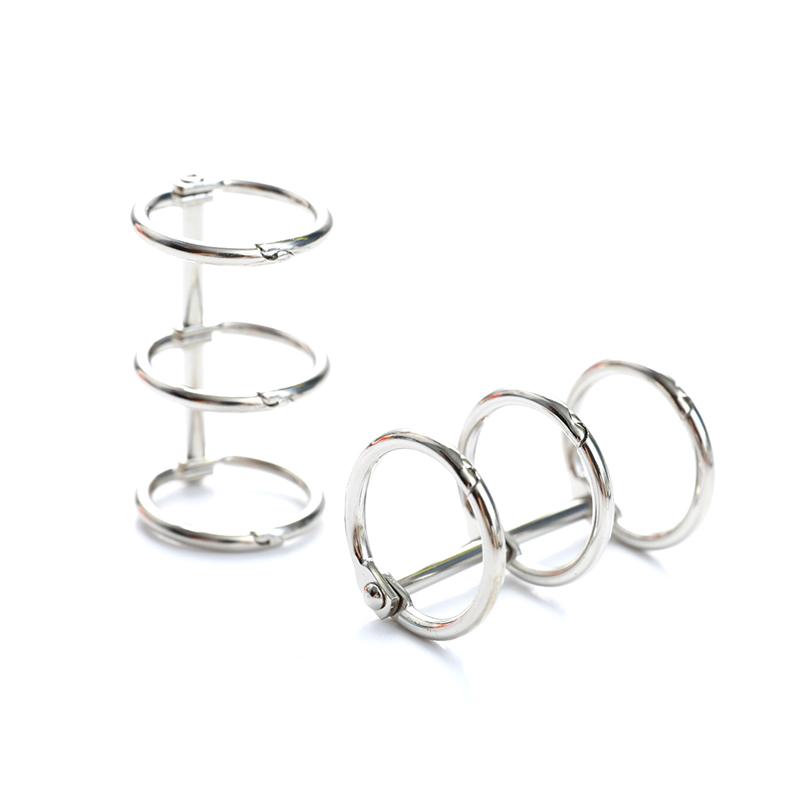 

2Pcs/Set Metal Loose Leaf Book Binder 3 Rings For Notebook Album Scrapbook Clip серебряный