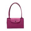 Longchamp Le Pliage Club Fabric Long Handle Snap Closure Nylon Crossbody Tote Bag Small Women Bags Purple Red 1899619P40