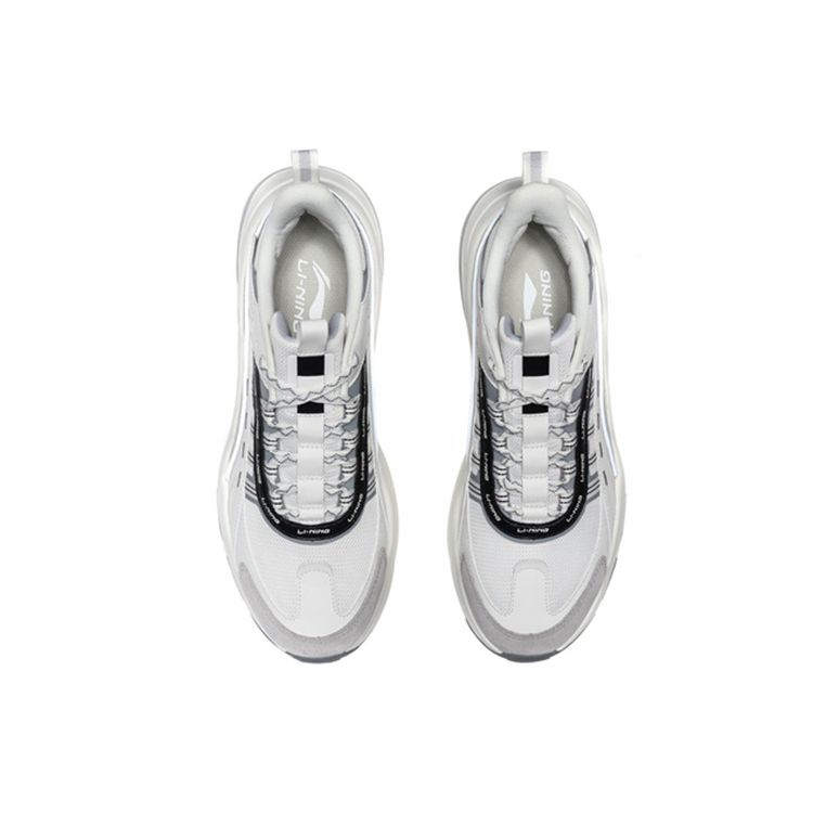 Li Ning Classic Casual Breathable Low Top Running Shoes Men Sneakers Cloud-White AGCQ115-2