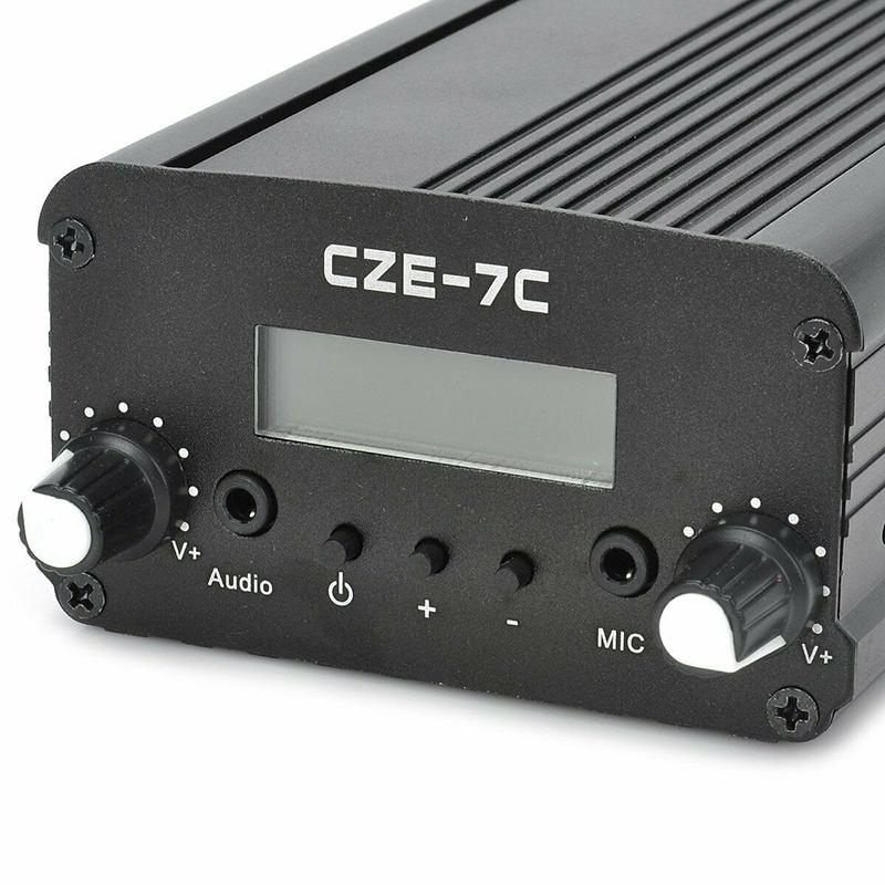 1W/7W Stereo Audio FM Sender Mini Radio Broadcast PLL Station 76MHz-108MHz