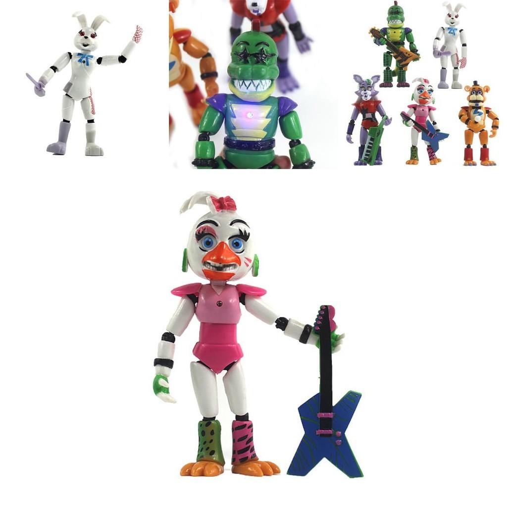 Five Nights At Freddy's Security Breach 5pcs Light-up Action Figures For Kids' Playtime