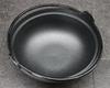 Asahi Iwate Prefecture Traditional Craftsmanship Nanbu Iron Irori Pot 27 with Two Handles and Wooden Lid and IH Commercial Use (2.8L Capacity) (Gas