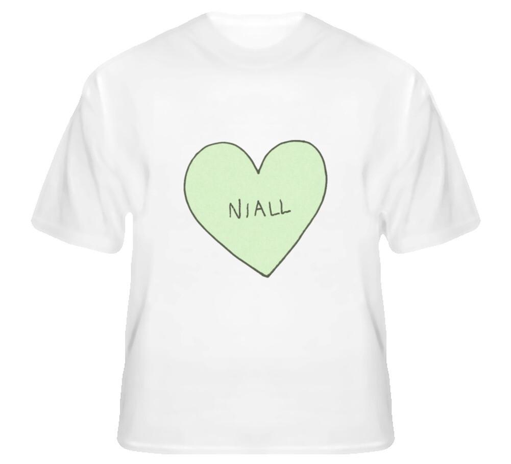 Niall Horan green heart T-shirt M