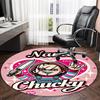 Customizable C-Chucky1 Round Non-Slip Carpet - Ideal for Garden, Picnic, Office, Perfect for Decoration, Suitable For All Seasons