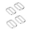 10PCS Glossy Surface Strap Keeper Buckle Zinc Alloy Belt Slide Buckle  Clothing Accessories