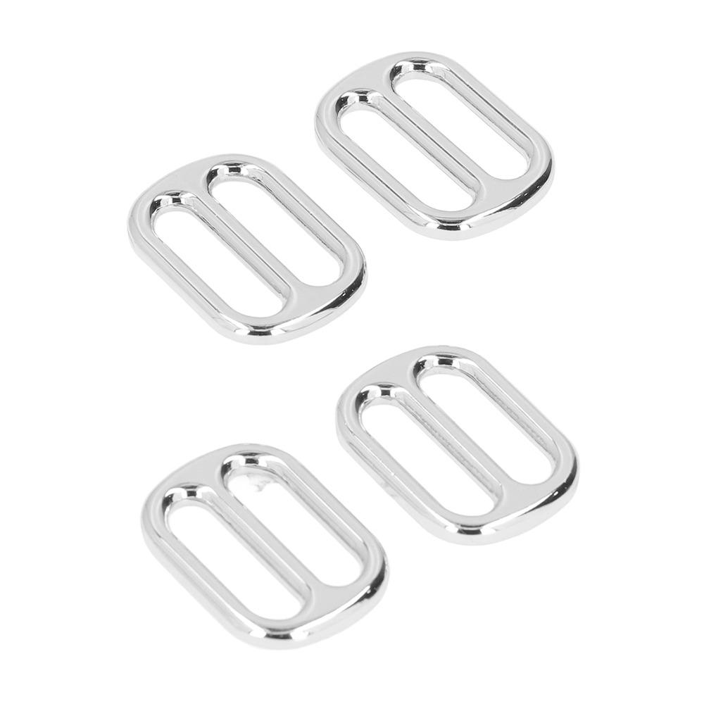 10PCS Glossy Surface Strap Keeper Buckle Zinc Alloy Belt Slide Buckle Clothing Accessories