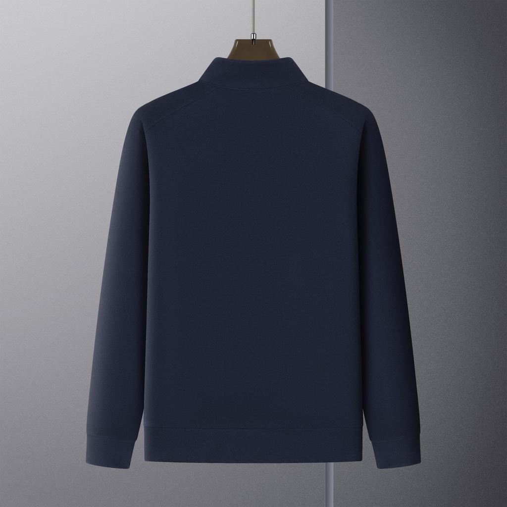 2025 Men's Half-Zip Double-Sided Fleece Sweatshirt - Warm Winter Long Sleeve Top for All Ages
