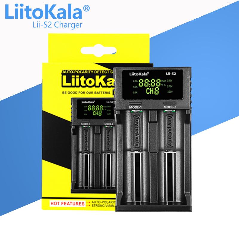 LiitoKala Lii-Series Lithium Battery Charger for 18650, 21700, 26650 (Models: S8, S6, S4, S2, S1)