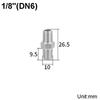 1/8 1/4 3/8 1/2 3/4 1" Pipe Fitting Connector Male Thread Stainless Pipe Fitting Pipe Coupler