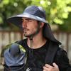 Unisex wodoodporny kapelusz typu bucket z szerokim rondem, ochrona przeciwsłoneczna z osłoną na kark, na wędrówki, wędkowanie, jazdę na rowerze, letnie akcesoria outdoorowe