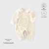 Newborn Pure Cotton Baby Jumpsuit: Spring & Autumn Monk Style Bodysuit for Infants & Toddlers