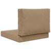 Outdoor Sofa Cushions 2 pcs Taupe Polyester