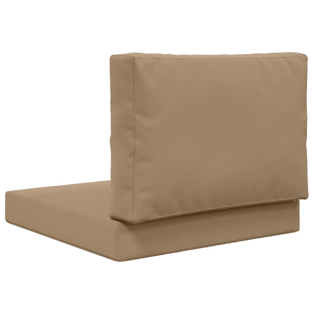 Outdoor Sofa Cushions 2 pcs Taupe Polyester