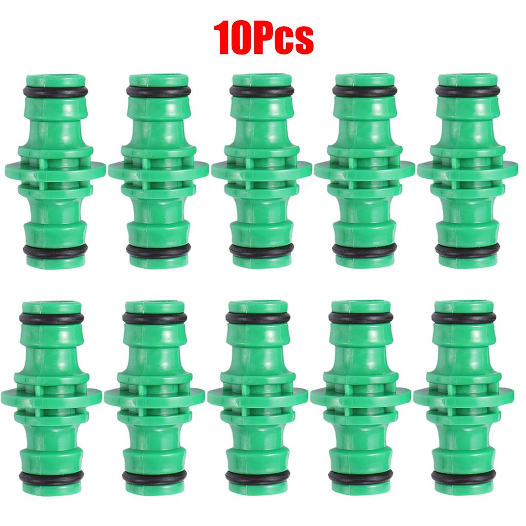 5Pcs Double Plug Hose Connector Extender for Garden Pipe Connecting Fast Release Quick Joint Irrigation Watering System Fitting