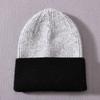 Children's Hat Rabbit Velvet Classic Striped Color Matching Knitted Hat Autumn and Winter Splicing Cute Wool Hat To Keep Warm