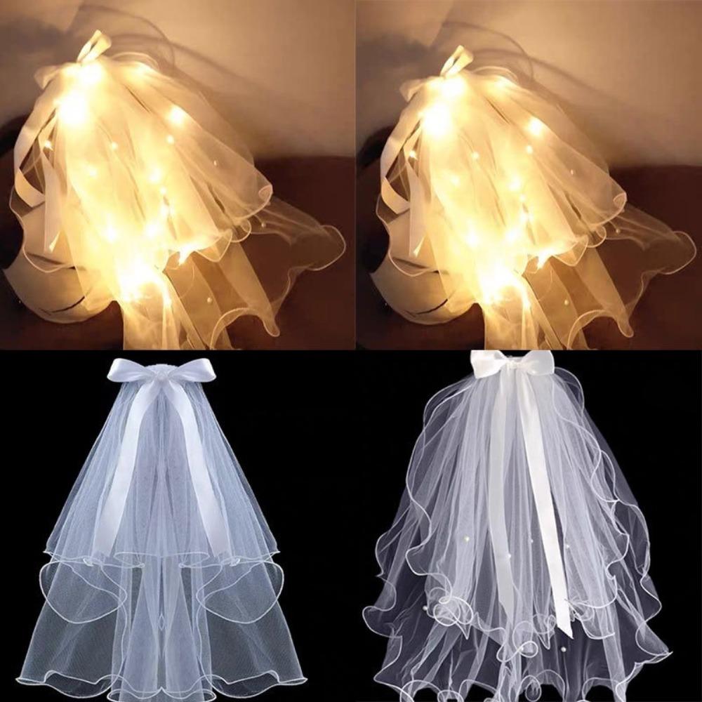 with Hairpin Bridal Veils Headscarf White Tulle Headwear Accessories Hot Wedding Veil  Bridal
