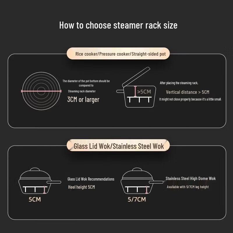 Shuang Jun Ma Stainless Steel Multi-functional Steaming Rack