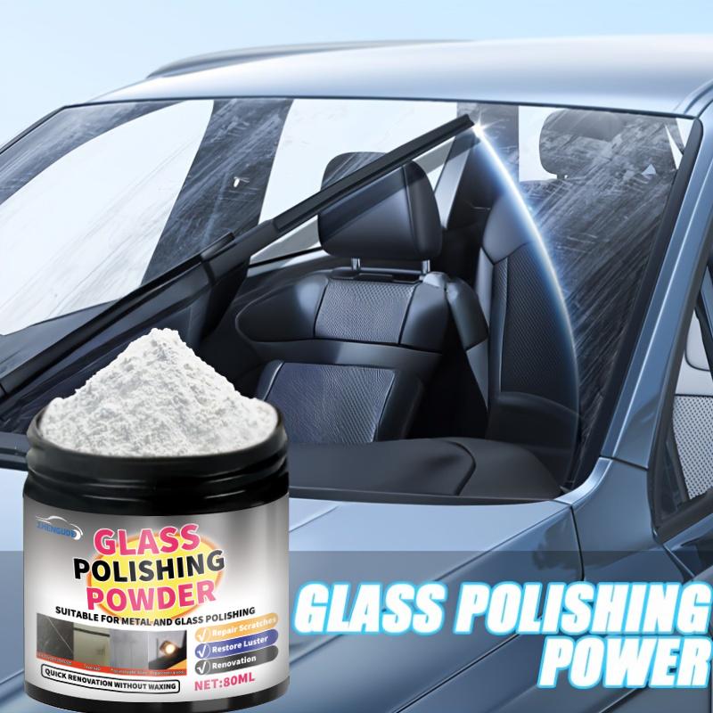 80ml Oxidized Glass Polishing Powder - Nano Scratch Repair, Professional Polishing Agent for Bathrooms, Rvs, and Mirrors, Instant Cle