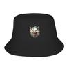 Wolf Head  Design Bucket Hat Summer FisherUnisex Hat Outdoor  Sun Protection Fishing Hunting Cap Unisex Ladies Sun Hat