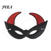 Stable Fit Halloween Masque Masque, Glitter Half Face Eye Horror Skull Bat Transparent Field of View Spider Dress Up Accessory for Cosplay Costume,
