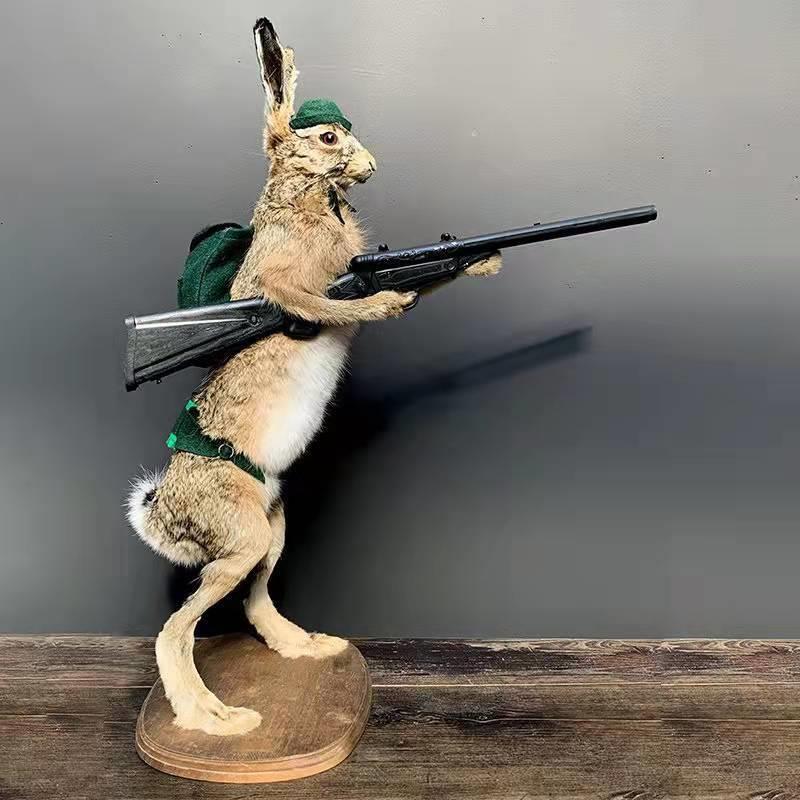 

Креативна смола Мисливець на тварин Прикраса Симуляція Кролик Собака Лисиця Фігура Офісні настільні вироби День святого Валентина Подарунок » rabbit