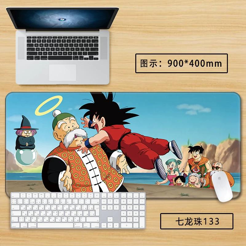 Neuer Schlichter Stil Son Goku Leder Mauspad Übergröße Animation Dragon Ball Kakarotto Kreative Computer Tastatur Büro Rutschfest Wasserdicht Tischmatte