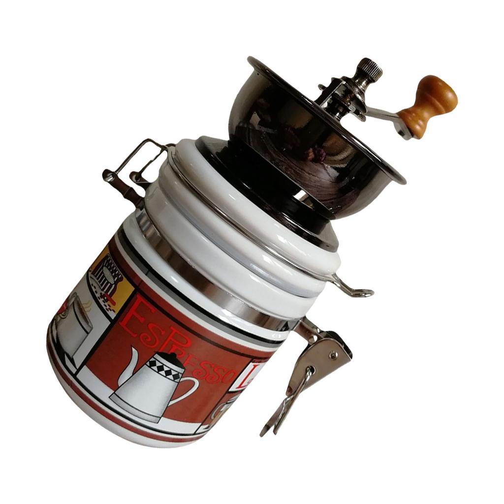 Classical Manual Coffee Grinder with Ceramic Burrs Coffee Mill for Consistent Grinder Suitable for Home and Outdoor Use