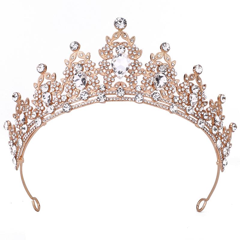 Königliche Kristall Barock Königin Krone Stirnband für Braut oder Geburtstag