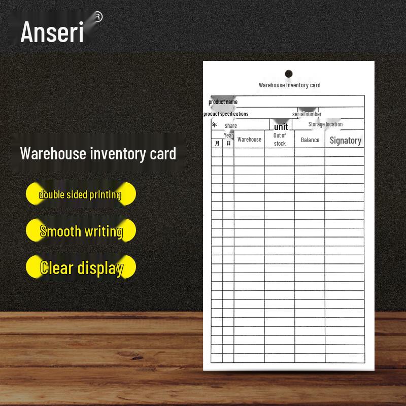 Ansell Warehouse Inventory Record Cards 10x18cm