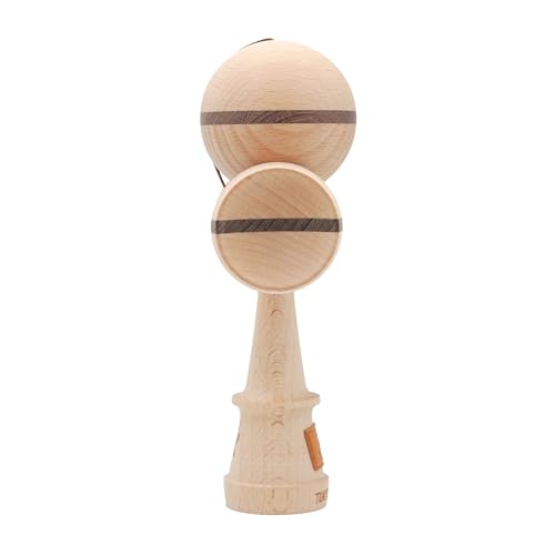 TOKYO KENDAMA X FANKEN Collaboration Model BEECH & WENGEWOOD 5th Shape / Beech & Wengewood Growing Kendama Equipped with Bearings, No Chemical Paints,