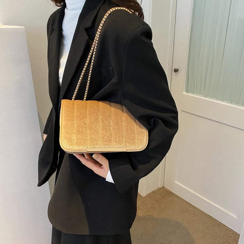 Trend Velvet Crossbody Bags Fashion Simple Handbags Casual Shoulder Bag