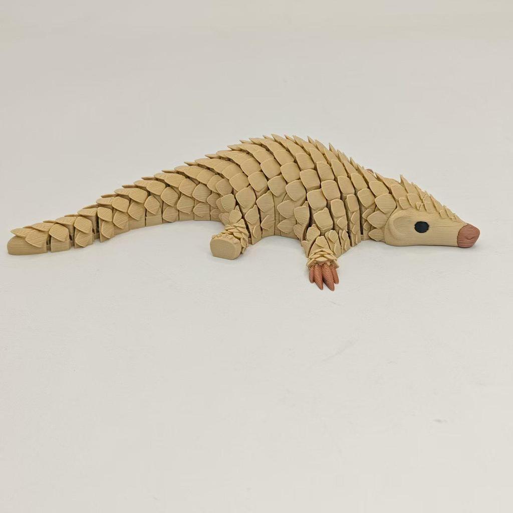 Multi-color 3D Printed Movable Pangolin Toy – Cute Children's Decompression Ornament