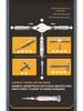 Cross 66-in-1 Ratchet Screwdriver Set: S2 Magnetic, High Hardness, Multi-Purpose Household Tool.