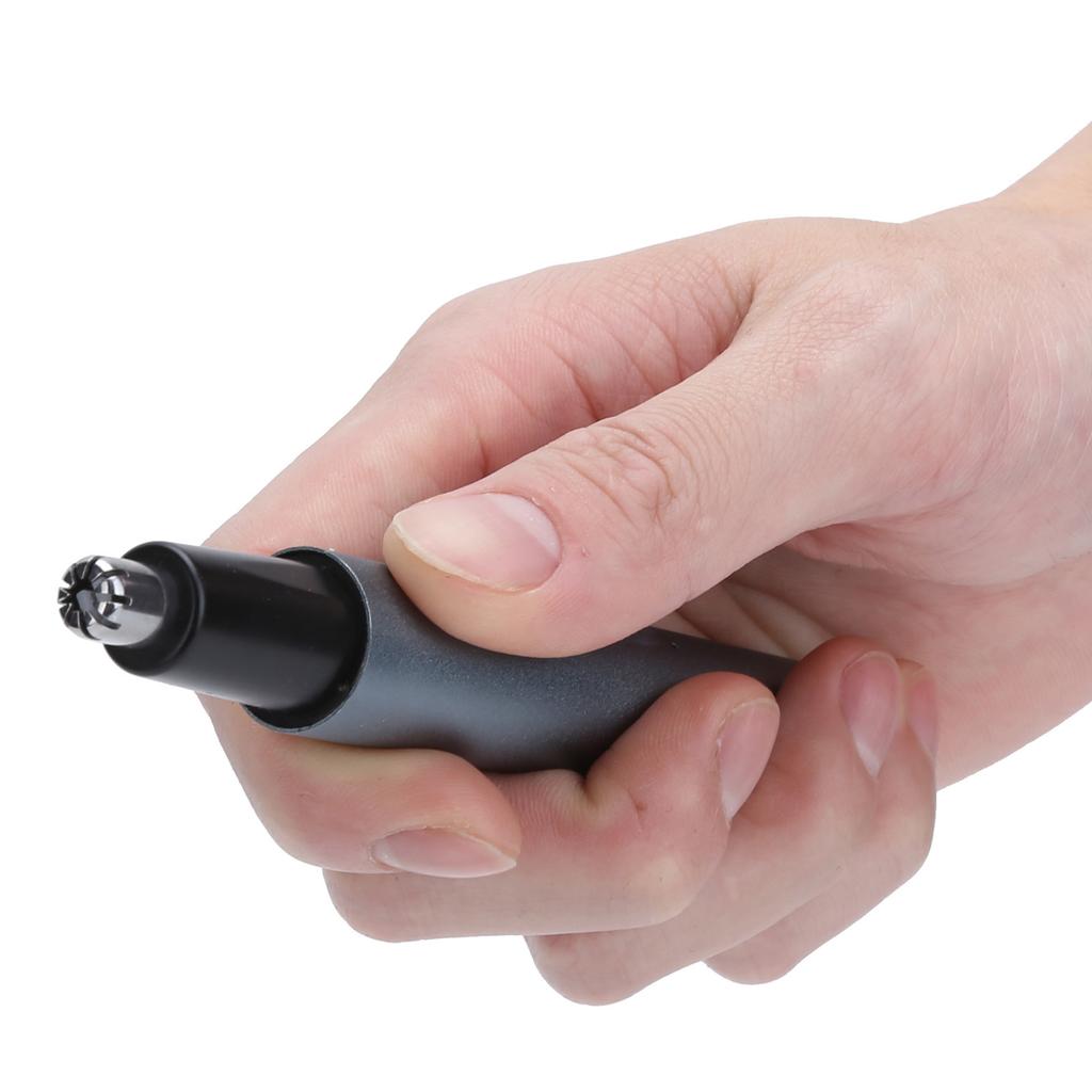 Electric Nose Hair Trimmer Rechargeable Aluminium Tube Facial Hair Remover Clipper